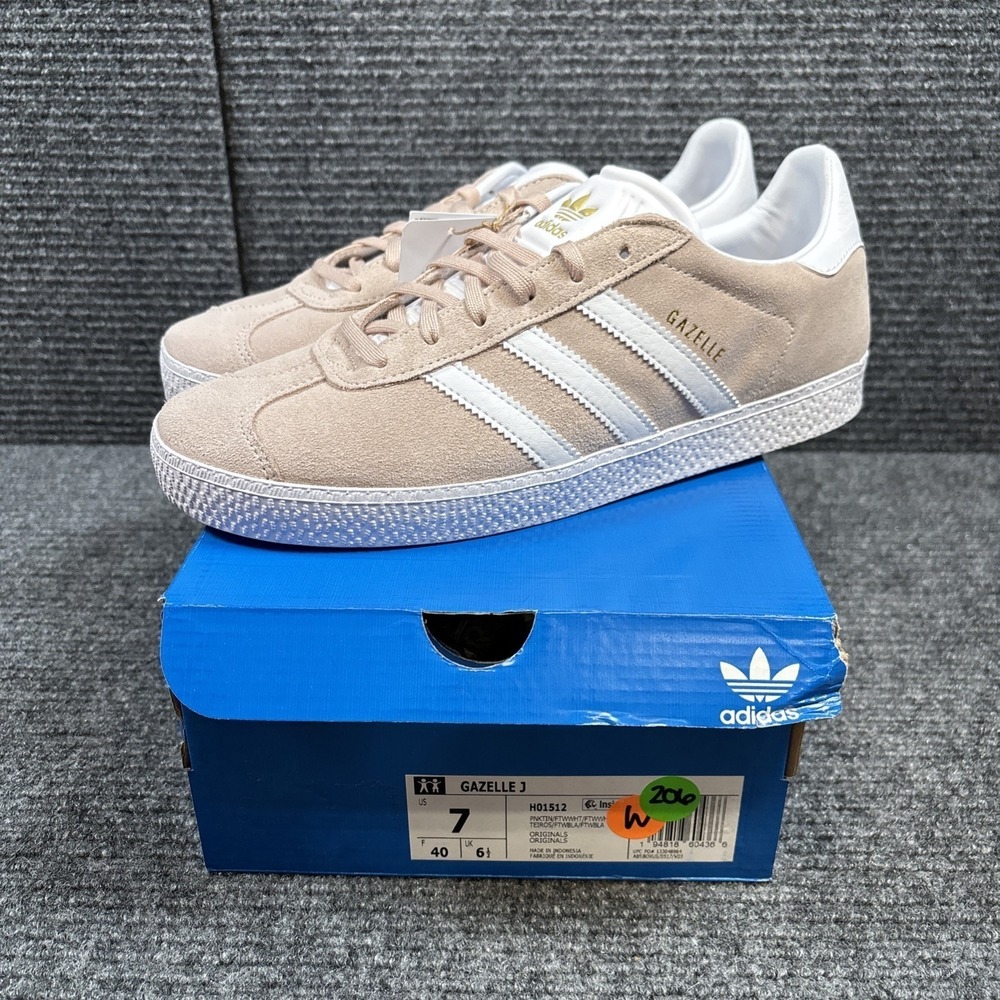 Adidas Gazelle J Pink Tint Sneakers H01512 Junior, Sz7